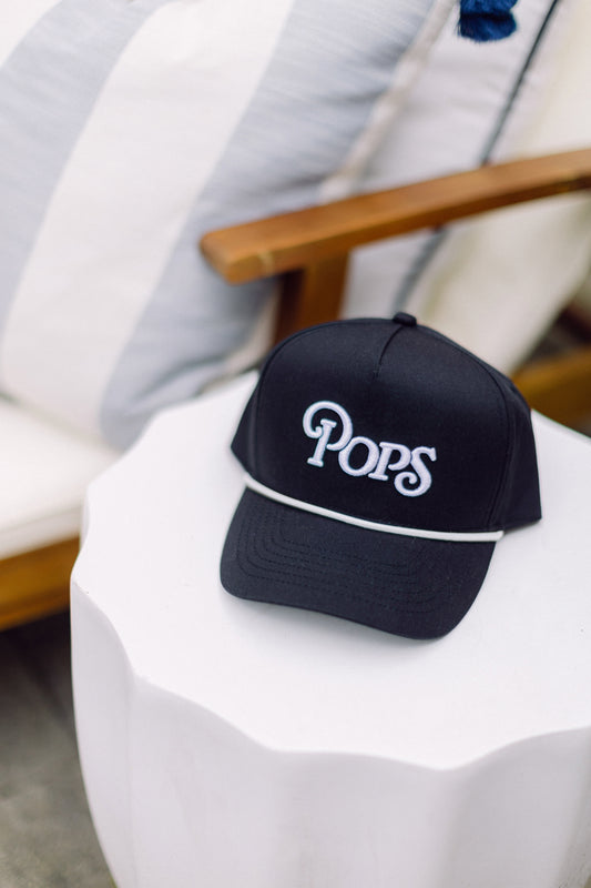 Black and White Pops Trucker Hat