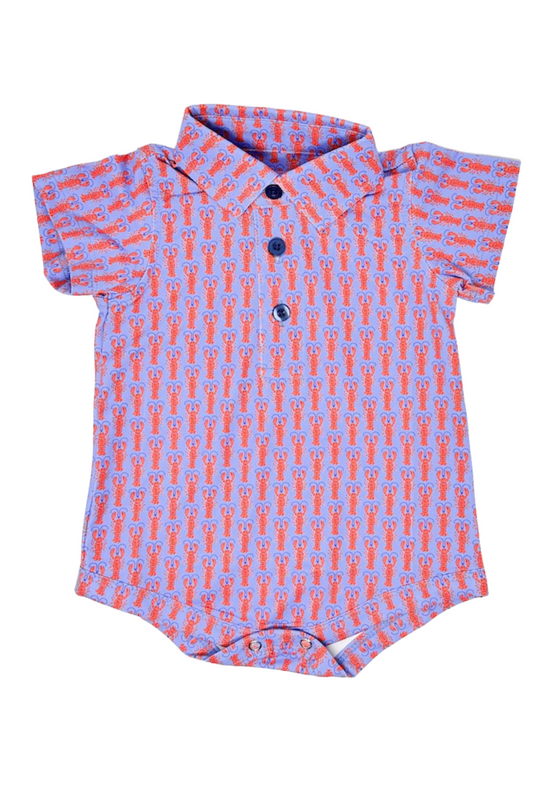 Lobster Polo Onesie (FINAL SALE)