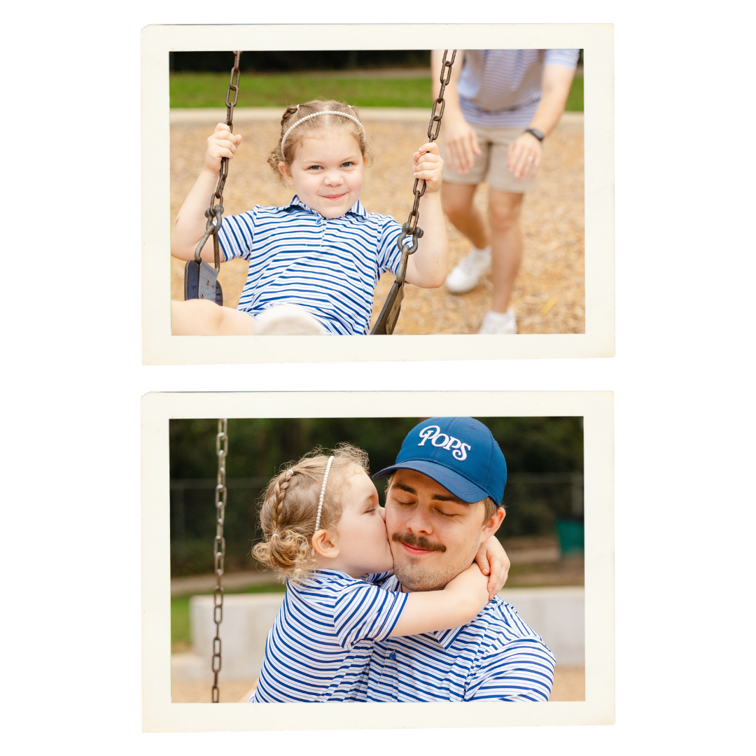 Alternating Blue Stripes Polo Dress